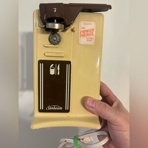 Vintage Sunbeam can opener with knife and scissor sharpener power pierce